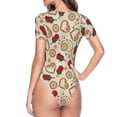 thumbnail image 4 of The Xecao Valentine'S Day Rose Women's Crew Neck Body Suit, a short-sleeved bodysuit and basic swimsuit, both comfort and style for dating and daily life, 4 of 9