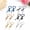 6pairs(one pair for each color), variant on Stainless Steel Feather Tassel Hoop Hinged Drop Dangle Earrings For Men Women-Blue