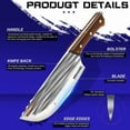 thumbnail image 5 of Meat Cleaver Knife Kitchen Forged Chef Knife Sharp Butcher Slicing Boning Knife, 5 of 6