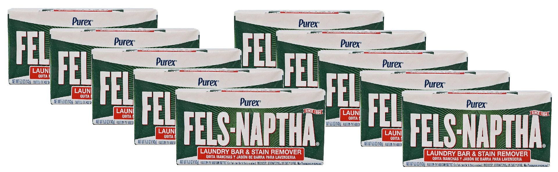 Purex FelsNaptha Laundry Bar & Stain Remover & Pretreater, 5.5 Ounce