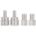 thumbnail image 2 of Stainless Steel Silver Durable Brewing Connector, Quick Connector, Beverages for Home Bar Beer Kegs, 2 of 7