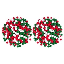 SEWCHICS 2000 Pieces Small Pom Poms in Red and Mixed Colors for Christmas Crafts, Holiday Decorations, and Projects