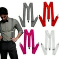 thumbnail image 3 of Heavy Duty Clip Suspenders for Men Men s Adjustable X Back Mens Suspenders Straps with Clips, 3 of 7