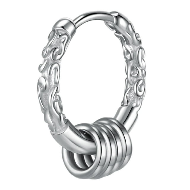 Punk, Círculo Redondo, Aro, Pendientes Conjuntos de Pendientes de Aro, Pendientes, para Mujer Hombre Como la imagen jinwen Aretes de aro