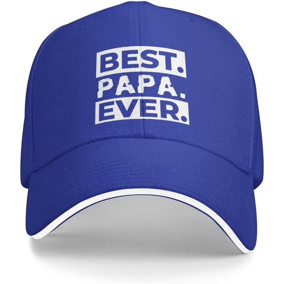 Best Papa Ever Trucker Hat Baseball Cap Funny Outdoor Travel Dad Caps