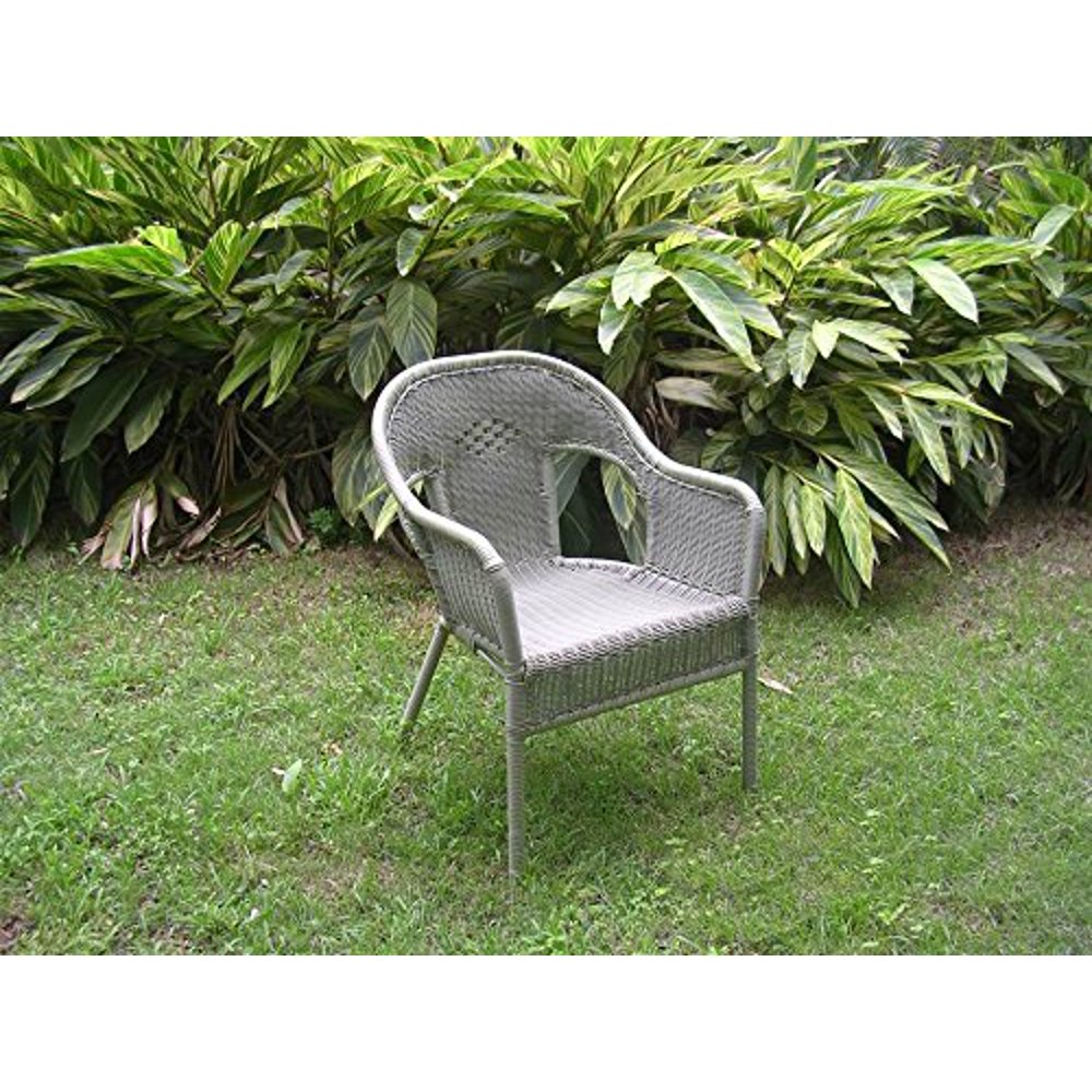 Resin Wicker Outdoor Bistro Chairs-Color:Antique Moss - Walmart.com