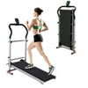 PUYANA outdoor sports & outdoor play toys Shock-absorbing Folding Manual Treadmill Work Machine Fitness Exercise Home
