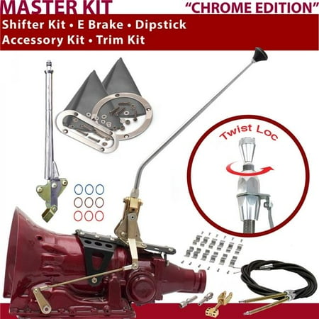 American Shifter 518 Shifter Kit 16 in. E Brake Cable Clamp Trim Kit Dipstick for CE725