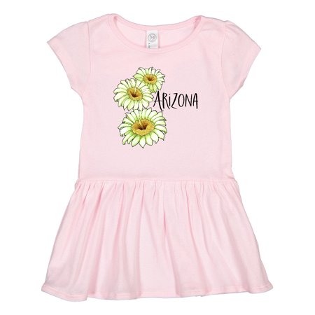 

Inktastic Arizona Saguaro Cactus Flowers Gift Toddler Girl Dress