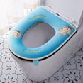 thumbnail image 1 of Juego de 2 fundas para asiento de inodoro ZHAOCHENG azul gruesas con asa, 1 of 3