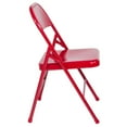 thumbnail image 3 of Flash Furniture Hercules Series Triple Braced & Double Hinged Red Metal Folding Chair, 3 of 9