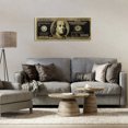 thumbnail image 3 of Stupell Industries Inverted Hundred Bill Novelty & Humor Painting Wrapped Canvas Art Print Wall Art, 40 x 17, 3 of 8