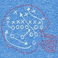 thumbnail image 2 of Boy's Lost Gods Football Helmet Game Plan Performance Graphic Tee Royal Blue Heather Medium, 2 of 4