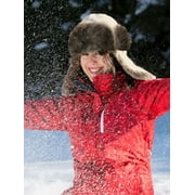 Luxtrada Women Men Winter Ushanka Russian Hat Snow Eskimo Hat with Ear Flaps for Cold Weather (Black)