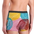 thumbnail image 4 of Kdxio Men's Boxer Briefs with Colorful Wool Balls Print - Comfortable and Breathable Underwear for Everyday Wear, 4 of 7