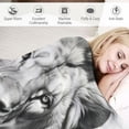 thumbnail image 3 of ARISTURING  Lion Sherpa Throw Blanket Soft Warm Blanket for Bed Couch Kid Adult, 3 of 6