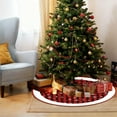 thumbnail image 6 of Eolstice Printed Christmas Tree Skirt, Personalized Snowflake Reindeer Design, Festive Tree Base Cover, Holiday Decor Accent, 6 of 6