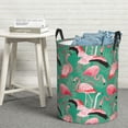 thumbnail image 5 of Tropical Flamingo A Laundry Basket, Laundry Hamper Waterproof Laundry Bag Clothes Hamper Laundry Bin with Handles for Bedroom, Living Room, Kids Room-#, 5 of 5