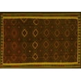 thumbnail image 1 of Ahgly Company Machine Washable Indoor Rectangle Persian Yellow Traditional Area Rugs, 5' x 8', 1 of 4