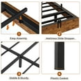 thumbnail image 6 of Afuhokles Floating Bed Frame King Size with LED Lights, Modern Metal Platform Bed, Brown, 6 of 7