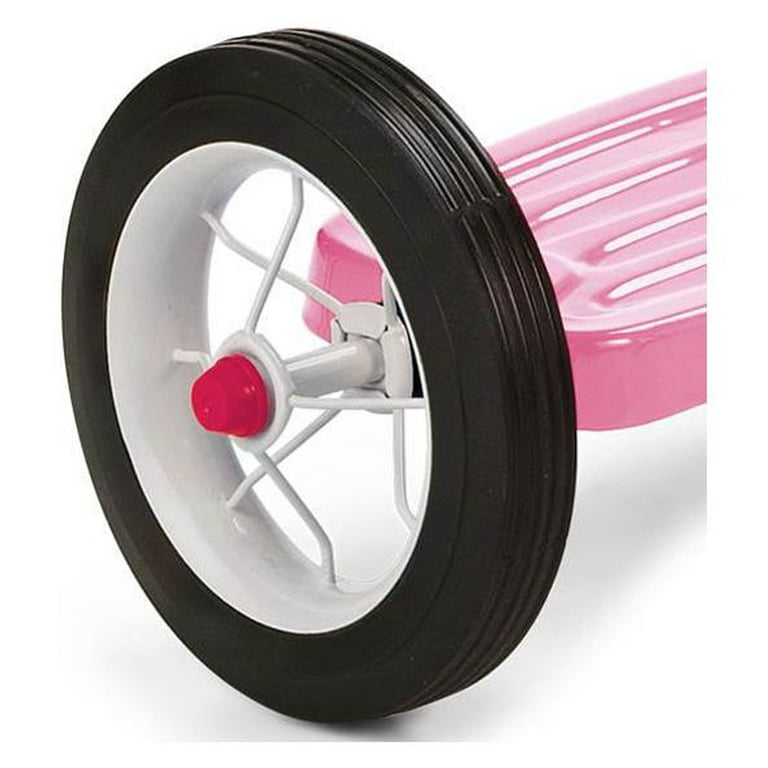 Radio Flyer 34GX Kids Classic Steel Framed Tricycle with Handlebar Bell Pink
