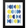 thumbnail image 2 of Lula Bijoux and Company 12x14 Black Modern Framed Museum Art Print Titled - Blue Yellow Modern 2, 2 of 5