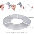 thumbnail image 7 of 10m (33FT) Aluminum Flat Wire 5mm Wide Silver Craft Metal Wire Flat Artistic Wire Soft Bendable Wire for Jewelry Craft Beading Making 10m/Roll, 7 of 7