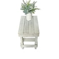 thumbnail image 2 of Del Hutson Designs Reclaimed Wood Slim End Table, Natural (White), 2 of 5