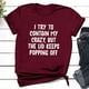 thumbnail image 2 of Camiseta de mujer Camisetas divertidas y lindas de manga corta Camiseta con estampado de letras divertidas Regalo Tops Blusa Regalo para parejas Pompotops hfajkhk127056, 2 of 5