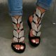 thumbnail image 2 of Sandalias de mujer de talla grande con hebilla plana y diamantes de imitación, cómodas y transpirables, de moda de estilo europeo y americano, 2 of 5