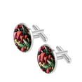 thumbnail image 2 of Mushroom Stylish Stainless Steel Men's Cufflinks for Business Attire and Special Occasions, 2 of 6