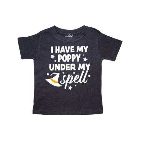 

Inktastic I Have My Poppy Under My Spell with Cute Witch Hat Gift Toddler Boy or Toddler Girl T-Shirt