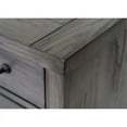 thumbnail image 6 of Rustic Double Pedestal Desk Wood Office Table Fully Assembled Gray, 6 of 11