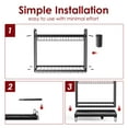 thumbnail image 2 of Sakugi Dish Drying Rack, 2-Tier Stainless Steel Dish Racks, Dish Drainer for Kitchen Counter, Black, X-Large, 2 of 6