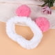 thumbnail image 4 of Diadema elástica con orejas de panda para mujer, accesorio para el cabello (rojo sandía), 4 of 5