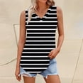 thumbnail image 2 of Tank Tops for Women V Neck Printed Loose Sleeveless Summer Tops, 2 of 5