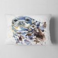 thumbnail image 2 of Designart Blue Marine Seal Watercolor - Contemporary Animal Throw Pillow - 12x20, 2 of 5