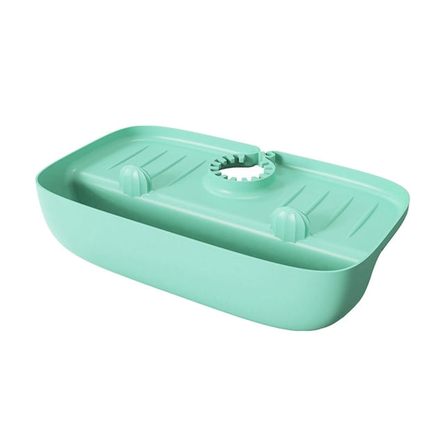 (Light Blue) Faucet Splash-proof Drain Rack Kitchen Rag Sponge Wipe Drain Storage Rack
