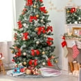thumbnail image 4 of GZHJMY Paris Tower Cherry Blossoms Christmas Tree Skirt 36" Christmas Decorations Indoor Outdoor Tree Skir for Home Holiday Party Decorations Gift, 4 of 5