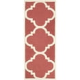 thumbnail image 3 of SAFAVIEH Cambridge Justine Geometric Wool Area Rug, Rust/Ivory, 8' x 8' Round, 3 of 10