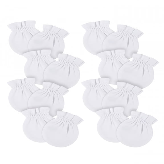 TELOLY Baby Boy Or Girl Gender Neutral No Scratch Mittens,Newborn Mittens No Scratch,8-Pack,(0-3M)
