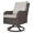 1PCS-Gray Chair/Off White Cushion, variant on MOLIBYME Outdoor 3-Piece All Weather Wicker Bistro Set, Rattan Wood Grain Finish Furniture Chairs with Side Table for Outside Porch Backyard, Off White Cushion