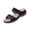 Navy, variant on Black Womens Wedge Slippers Round Toe Open Toe Shiny Rhinestone Inlay Thick Sole Support Ideal For Beach Trips Outdoor Leisure And Daily Casual Wearing