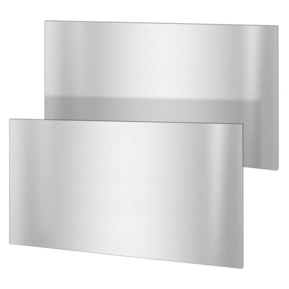 2 pc Steel sheet Rectanglea Stainless Steel color 30x15x0.15cm