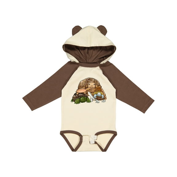 Inktastic Cute Pile of Turtles Boys or Girls Long Sleeve Baby Bodysuit