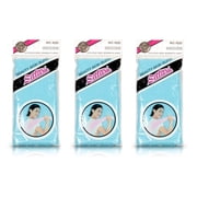 Salux Nylon bath towel 3pcs blue