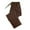 Coffee, variant on VEKDONE Elastic Drawstring Casual Pants Women Solid Color Linen High Waisted Straight Trousers Summer Loose Fit Plus Size Ankle Pant with Pockets Army Green S