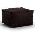 thumbnail image 1 of Big Joe Imperial Ottoman Foot Stool and Rest in Black Plush, 1 of 5