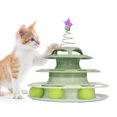 thumbnail image 1 of Cat Turntable Toy, Relieve Boredom Interactive 4  Turntable Cat Toy Balls With Spring Star For Kitten Supplies, 1 of 8