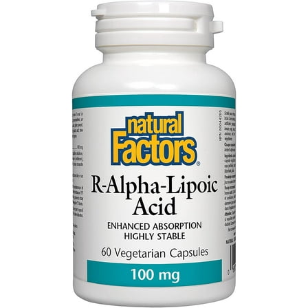 Natural Factors Alpha-Lipoic Acid 100 mg, 60 Capsules